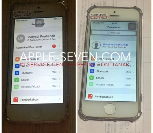 iPhone 4g Pembuatan iCloud An Bapak Maryadi Tanjung Bayur Pontianak